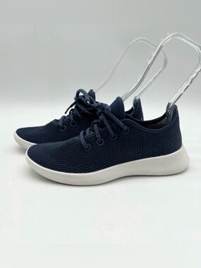 Allbirds Tree Runners Lace-up Wool Sneakers Running Trainers Casual Navy Size 7